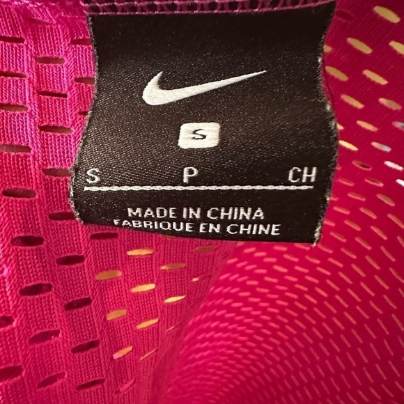 Nike Swim Performance Cover-Up Mesh Pink Crop Top Size Small - Picture 5 of 5